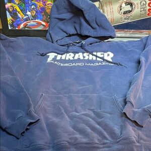 Thrasher Navy Men's Hoodie
